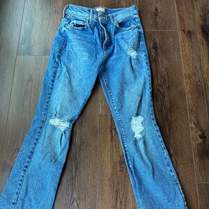 Mother Denim Jeans. Size 27. Only worn once. The insider ankle. Bloom and doom.